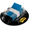 Post-it&reg; Flags in Desk Grip Dispenser - 200 - 1" x 1 3/4" - Rectangle - Unruled - Blue - Removable, Self-adhesive - 200 / Pack