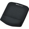 Fellowes PlushTouch&trade; Mouse Pad Wrist Rest with Microban&reg; - Black - 1" x 7.25" x 9.38" Dimension - Black - Polyurethane, Foam - Wear Resistan