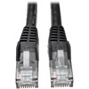 Eaton Tripp Lite Series Cat6 Gigabit Snagless Molded (UTP) Ethernet Cable (RJ45 M/M), PoE, Black, 100 ft. (30.5 m) - 100 ft Category 6 Network Cable f