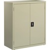 Lorell Fortress Series Storage Cabinets - 18" x 36" x 42" - 3 x Shelf(ves) - Recessed Locking Handle, Hinged Door, Durable, Adjustable Shelf - Putty -