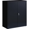 Lorell Fortress Series Storage Cabinets - 18" x 36" x 42" - 3 x Shelf(ves) - Recessed Locking Handle, Hinged Door, Durable - Black - Powder Coated - S