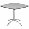 Iceberg CafeWorks 36" Square Cafe Table - Melamine Square Top - Powder Coated Base - Contemporary Style x 1.13" Table Top Thickness - 30" Height x 36"