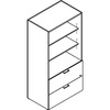 Groupe Lacasse Concept 300 Sahara Desking Unit - 36" x 20"65" - 2 x File Drawer(s) - 2 Shelve(s) - 2 Adjustable Shelf(ves) - Material: Thermofused Lam