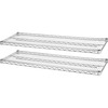 Lorell Indust Wire Shelving Starter Extra Shelves - 36" Width x 24" Depth - Steel - Chrome
