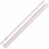 Acme United 12" Clear Magnifying Ruler - 12" Length - 1/16 Graduations - Imperial, Metric Measuring System - Glass - 1 Each - Clear