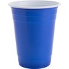 Genuine Joe 16 oz Party Cups - 50 / Pack - Blue, White - Plastic - Party, Cold Drink, Beverage
