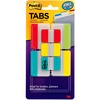 Post-it&reg; Tabs Value Pack - Primary Colors - Write-on Tab(s) - 1" Tab Height x 2" Tab Width - Red, Yellow, Blue, Green Tab(s) - Tear Resistant, Wea