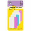 Post-it&reg; Filing Tabs - Write-on Tab(s) - 1.50" Tab Height x 2" Tab Width - Purple, Blue, White, Pink Tab(s) - Reusable, Repositionable, Durable, W