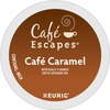 Caf&eacute; Escapes&reg; K-Cup Caf&eacute; Caramel Coffee - Compatible with Keurig Brewer - Light/Mild - 24 / Box