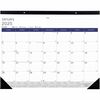 Blueline DuraGlobe Monthly Desk Pad Calendar - Julian Dates - Monthly - 12 Month - January 2024 - December 2024 - 1 Month Single Page Layout - 17" x 2