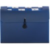 Smead Step Index Organizer - Letter - 8 1/2" x 11" Sheet Size - 600 Sheet Capacity - 12 Pocket(s) - Polypropylene - Navy Blue - 1 Each
