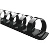 GBC CombBind Binding Spines - 1" Maximum Capacity - 225 x Sheet Capacity - For Letter 8 1/2" x 11" Sheet - 19 x Rings - Black - Plastic - 100 / Box