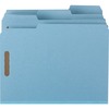 Smead 1/3 Tab Cut Letter Recycled Fastener Folder - 8 1/2" x 11" - 125 Sheet Capacity - 1" Expansion - 2 x 2K Fastener(s) - Assorted Position Tab Posi