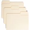 Smead SuperTab&reg; Folders - Letter - 8 1/2" x 11" Sheet Size - 1/3 Tab Cut - Assorted Position Tab Location - 11 pt. Folder Thickness - Manila - Rec