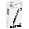 uniball&trade; 207 Gel Pen - Micro Pen Point - 0.5 mm Pen Point Size - Refillable - Retractable - Black Pigment-based Ink - 1 Dozen