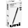 uniball&trade; Onyx Rollerball Pens - Micro Pen Point - 0.5 mm Pen Point Size - Conical Pen Point Style - Black Dye-based Ink - Matte Black Barrel - M
