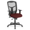 Lorell Executive Mesh High-back Swivel Chair - Forte Port Fabric Seat - Steel Frame - 1 Each