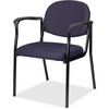 Eurotech Dakota 8011 Guest Chair - Winery Fabric Seat - Winery Fabric Back - Steel Frame - Four-legged Base - 1 Each