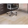 Lorell Oversized Chairmat - Hard Floor - 60" Width x 60" Depth - Square - Polycarbonate - Clear - 1Each
