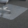 Lorell Polycarbonate Rectangular Studded Chairmats - Carpeted Floor - 45" Width x 53" Depth - Rectangle - Polycarbonate - Clear