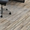 Lorell Big & Tall Chairmat - Hard Floor, Vinyl Floor, Tile Floor, Wood Floor - 53" Length x 45" Width x 0.133" Thickness - Rectangular - Polycarbonate