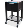 Vertiflex InstaCart Sidekick File Cart - 4 Casters - 2.75" Caster Size - Steel - x 15.5" Width x 13.8" Depth x 26.3" Height - Black - 1 Each