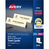 Avery&reg; Sure Feed Embossed Tent Cards - 79 Brightness - 2 1/2" x 8 1/2" - Embossed - 1 / Pack - Rounded Corner, Heavyweight - Ivory