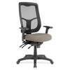 Eurotech Apollo High Back Multi-funtion Task Chair - Fossil Fabric Seat - 5-star Base - 1 Each