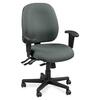 Eurotech 4x4 49802A Task Chair - Fog Leather Seat - Fog Leather Back - 5-star Base - 1 Each