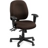 Eurotech 4x4 49802A Task Chair - Fudge Leather Seat - Fudge Leather Back - 5-star Base - 1 Each