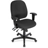 Eurotech 4x4 498SL Task Chair - Tuxedo Fabric Seat - Tuxedo Fabric Back - 5-star Base - 1 Each