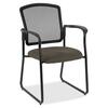 Eurotech Dakota 2 Sled Base Guest Chair - Stonewall Fabric Seat - Steel Frame - 1 Each