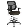 Eurotech Apollo DFT9800 Drafting Stool - Pepper Fabric Seat - 5-star Base - 1 Each