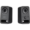 Logitech Multimedia Speakers Z150 with Clear Stereo Sound (Midnight Black, 3W RMS) - 2 Pack