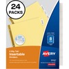 Avery&reg; Big Tab Insertable Dividers - 192 x Divider(s) - 8 Tab(s) - 8 - 8 Tab(s)/Set - 8.5" Divider Width x 11" Divider Length - 3 Hole Punched - B