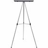 MasterVision Heavy Duty Display Easel - 45 lb Load Capacity - 69" Height x 28.5" Width x 34" Depth - Metal, Aluminum, Plastic, Rubber - Silver