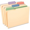 Pendaflex 1/3 Tab Cut Letter Recycled Top Tab File Folder - 8 1/2" x 11" - 225 Sheet Capacity - 3/4" Expansion - Assorted - 10% Recycled - 50 / Box
