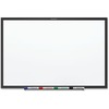 Quartet Classic Magnetic Whiteboard - 24" (2 ft) Width x 18" (1.5 ft) Height - White Painted Steel Surface - Black Aluminum Frame - Horizontal/Vertica