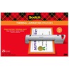 Scotch Thermal Laminator Pouches - Sheet Size Supported: Menu - Laminating Pouch/Sheet Size: 11.40" Width x 17.40" Length x 3 mil Thickness - Glossy -