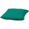 Children's Factory Foam-filled Square Floor Pillow - 27" x 27" - Foam Filling - Polyester - Square - Water Resistant, Machine Washable - Green - 1Each