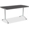 Iceberg Utility Table - Rectangle Top - 60" Table Top Length x 30" Table Top Width - Assembly Required - Graphite - 1 Each