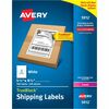 Avery&reg; TrueBlock Shipping Label - 5 1/2" Width x 8 1/2" Length - Permanent Adhesive - Rectangle - Laser - White - Paper - 2 / Sheet - 250 Total Sh