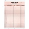 Tabbies Patient Sign-In Label Forms - 125 Sheet(s) - 8.50" x 11" Sheet Size - Salmon - 125 / Pack