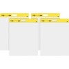 Post-it&reg; Self-Stick Wall Pads - 20 Sheets - Plain - Stapled - 18.50 lb Basis Weight - 20" x 23" - White Paper - Self-adhesive, Repositionable, Ble