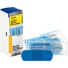 First Aid Only Visible Metal Detectable Bandages - 1" x 3" - 1Each - 25 Per Box - Blue