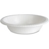 Dixie Basic&reg; Lightweight Disposable Paper Bowls by GP Pro - Microwave Safe - White - Paper Body - 125 / Pack