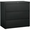 Lorell Hanging File Drawer Charcoal Lateral Files - 42" x 18.8" x 40.1" - 3 x Drawer(s) for File - A4, Legal, Letter - Lateral - Anti-tip, Security Lo