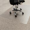 Ecotex Evolutionmat Standard Pile Rectangluar Chair Mat - Home, Office, Carpet - 48" Length x 30" Width x 0.37" Thickness - Rectangle - Polymer - Clea
