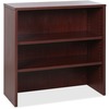 Lorell Essentials Series Stack-on Bookshelf - 36" x 15" x 36" - 2 x Shelf(ves) - Stackable - Mahogany, Laminate - MFC, Polyvinyl Chloride (PVC) - Asse