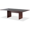 Lorell Essentials Rectangular Modular Conference Table - For - Table TopLaminated Rectangle, Mahogany Top - Panel Leg Base - 2 Legs x 70.88" Table Top